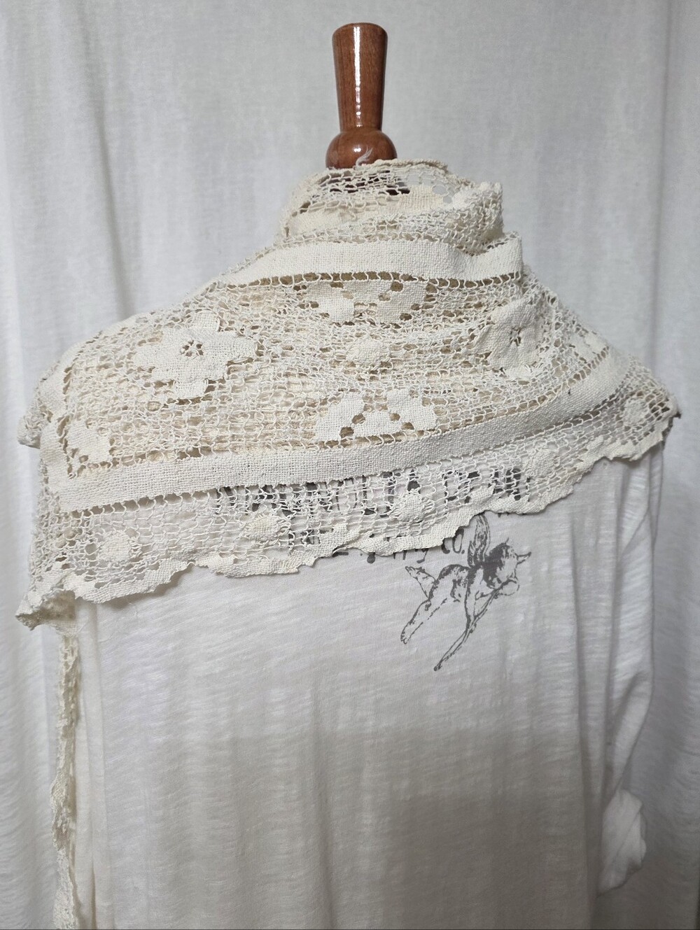 OVERLAY🩷CAPLETT🩷 APRON🩷 MOSSIE ANNA ARTISAN DESIGN NWT - Picture 10 of 16